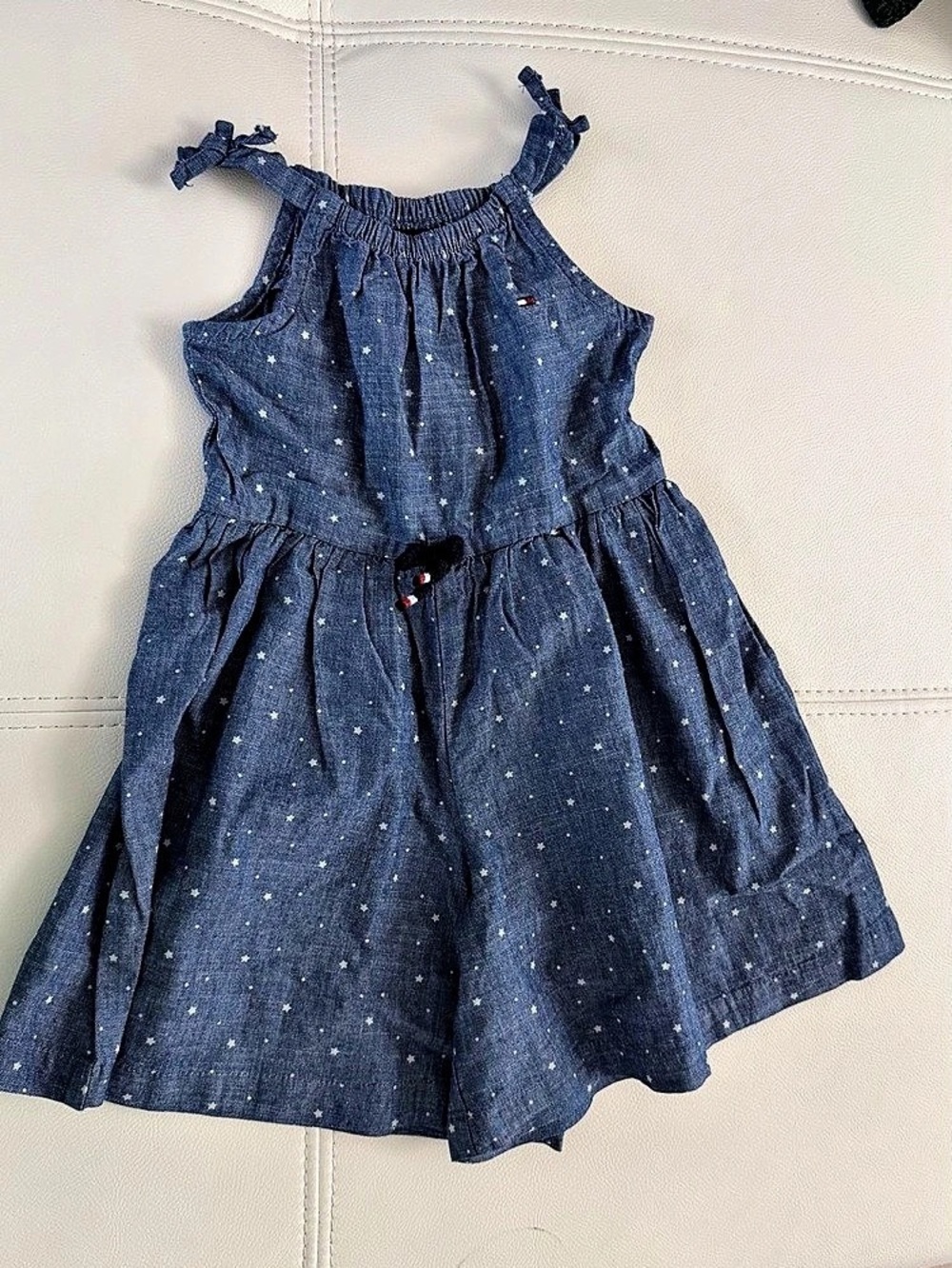 Tommy Hilfiger Girls 4T Blue & White Casual Jumpsuit